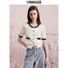 VIMAGE纬漫纪夏季新品时尚百搭撞色针织衫V2101714 商品缩略图3