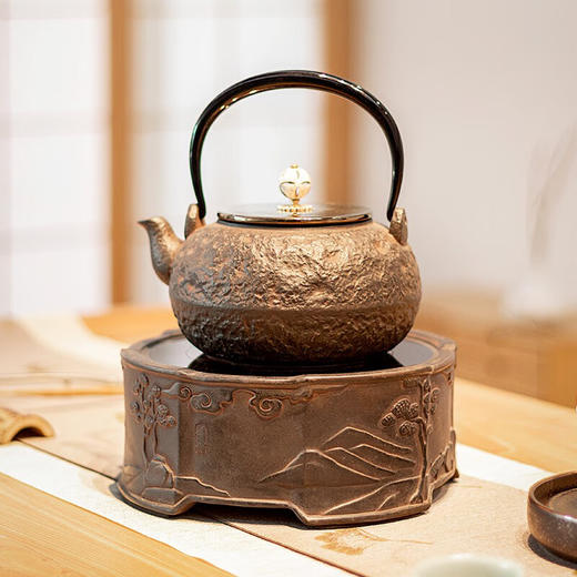 厂家直发/龙隐斋 八方山水电陶炉铁银壶专用安静无噪音家用不挑壶老岩泥 商品图0