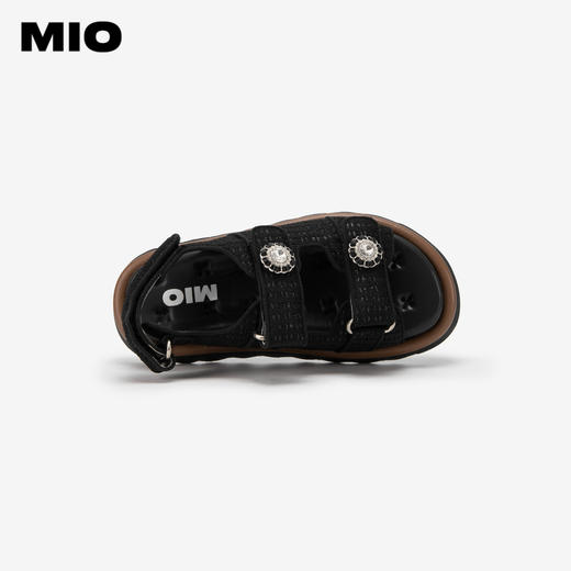 MIO米奥夏季小香风女鞋舒适亲肤厚底休闲凉鞋沙滩鞋女鞋M243132008 商品图3