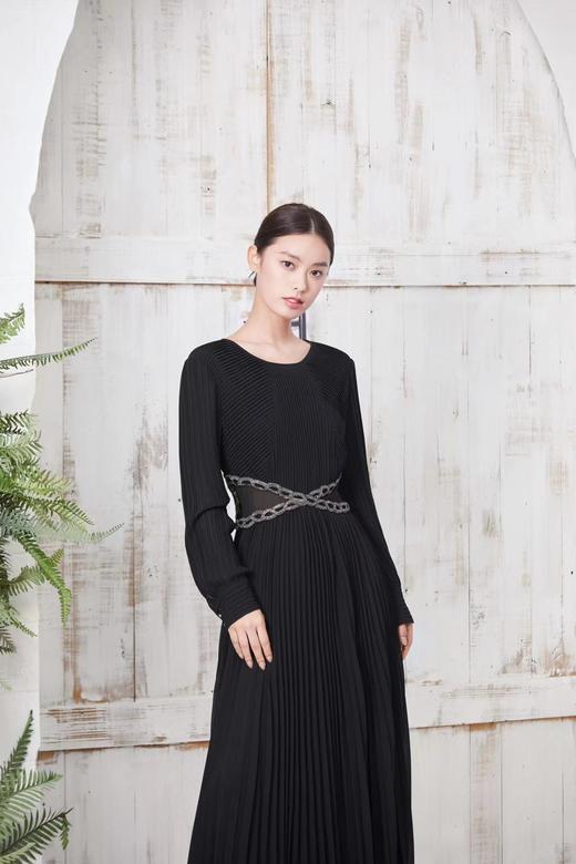 歌力思ELLASSAY 黑色连衣裙 EWF351Y09600 商品图3