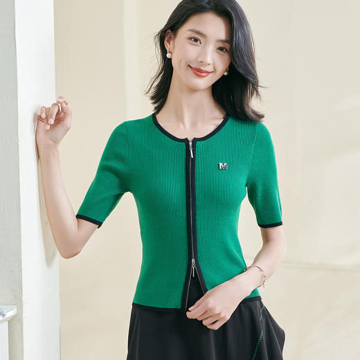 【优雅针织衫】2026春季新款时尚减龄气质修身显瘦上衣0133 商品图2