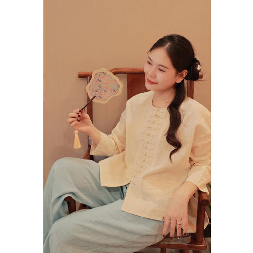 【线上专属】【清欢系列】直筒裤（24709081-云门） 商品图4