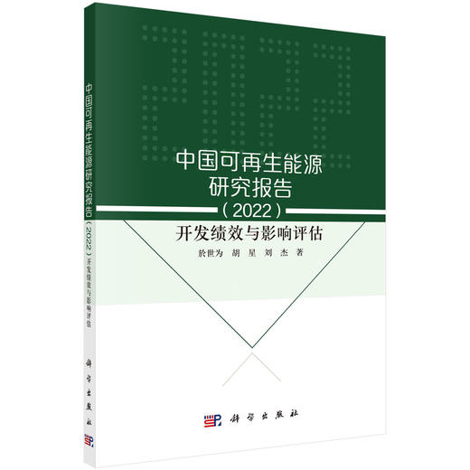[按需印刷]中国可再生能源研究报告（2022）：开发绩效与影响评估 商品图0