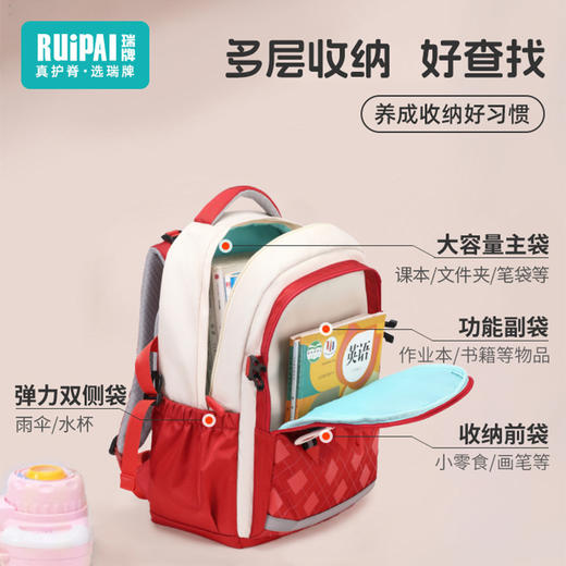 【开学季】新款减负护脊大容量书包  儿童小学初中书包男女童英伦风背包 商品图1