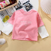 【59元任选2件】2024春款童T桖假两件 纯棉长袖打底衫 男女童宝宝卫衣春季童装 商品缩略图1