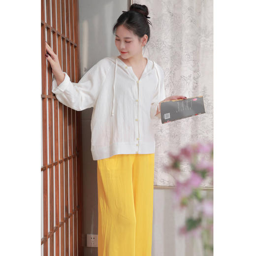 【线上专属】【春和景明系列】阔腿裤（24709081-栀子） 商品图2