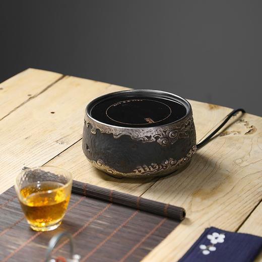 龙隐斋 风云电陶炉铁包银静音煮茶器 1000W大功率德国炉芯可定时 商品图5