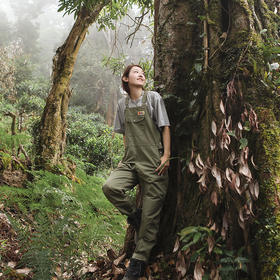 北极狐2024年春季新款户外女士工装背带裤G-1000复古长裤02211241