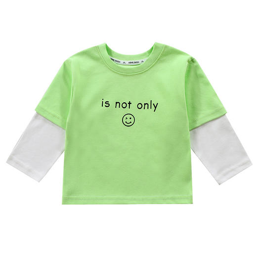 【59元任选2件】2024春款童T桖假两件 纯棉长袖打底衫 男女童宝宝卫衣春季童装 商品图4