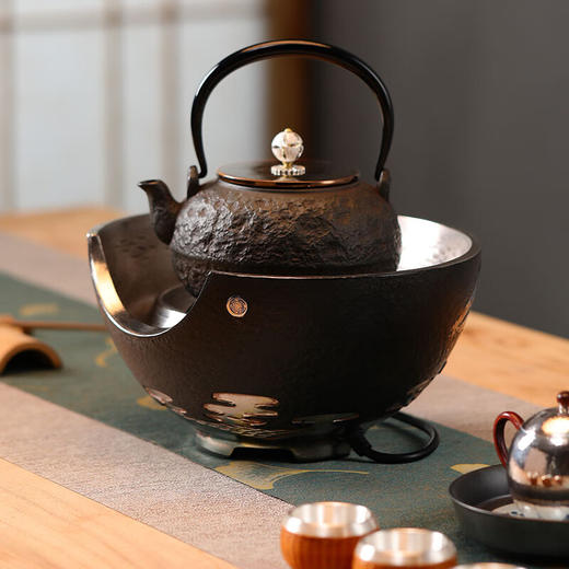 龙隐斋【铁包银】观山静音电陶炉煮茶 1000W大功率德国炉芯可定时 单炉 商品图3