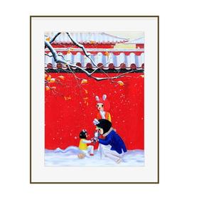 张戈《其乐龙龙》版画