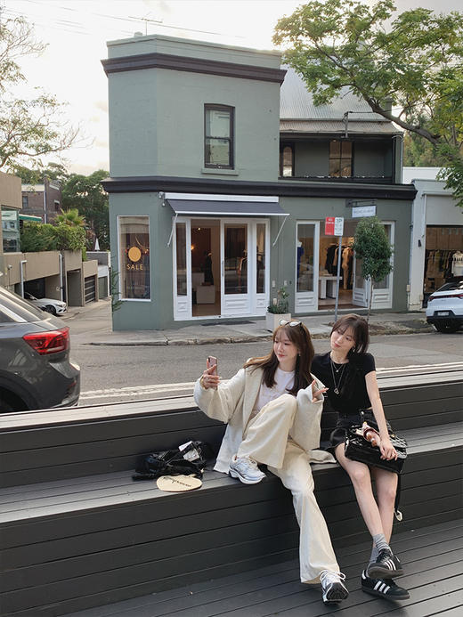 金蘑菇菇  皱皱裤/ 垂感拖地凉凉裤直筒宽松休闲防晒长裤女 商品图7