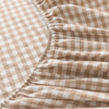 【品牌优选】【品牌直发】无印风A类格子床笠 水洗棉 单床笠 简约方便床垫保护罩 固定防滑  和凌乱说摆摆 防尘隔脏 商品缩略图4
