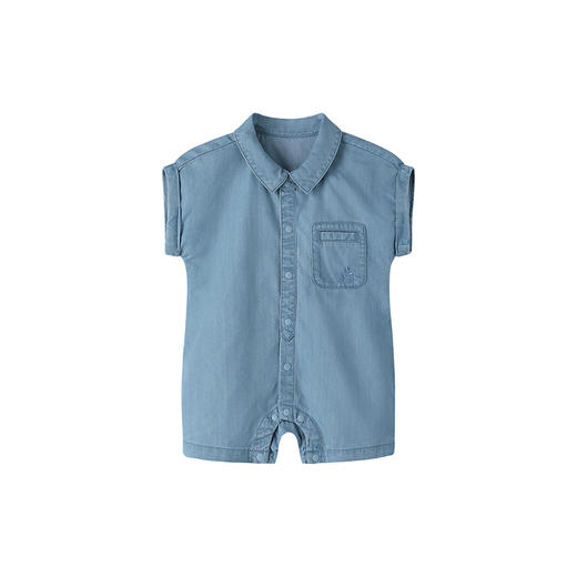 【商场同款】英氏夏季防晒连体衣男宝宝夏季凉感爬服UPF160连身衣 商品图4