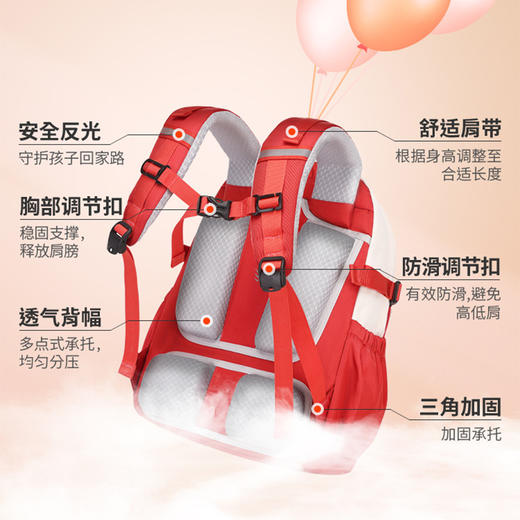 【开学季】新款减负护脊大容量书包  儿童小学初中书包男女童英伦风背包 商品图3