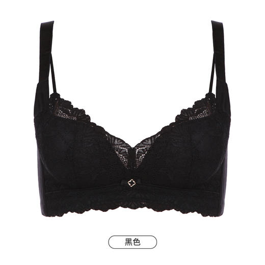 都市丽人舒软挺塑柔型杯轻塑塑身内衣女蕾丝AB杯适穿3/4杯A加加厚B中厚文胸无钢圈三排扣LJ44B1 商品图12