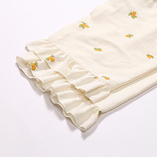 都市丽人生活家居春夏睡衣女软绵绵家居服薄款短袖七分裤女士套装LH41A3 商品图9