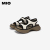 MIO米奥夏季凉鞋韩版拼色中跟沙发厚底时髦质感女凉鞋M243130621 商品缩略图5