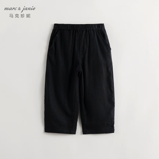 马克珍妮女童宽松清凉亚麻萝卜裤儿童裤子休闲裤春夏新款240203 商品图3