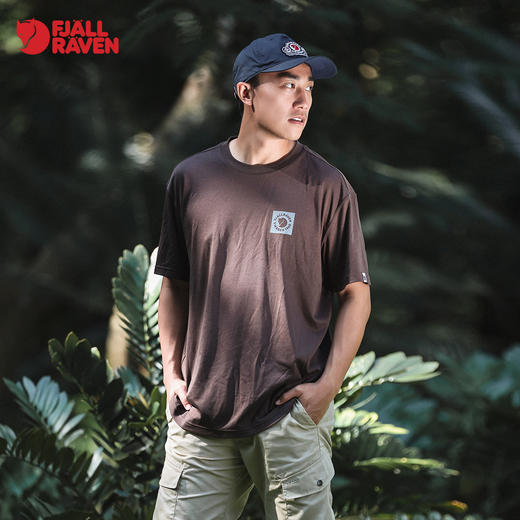 北极狐2024春夏新款男士户外舒适宽松纯棉圆领T恤短袖01241151 商品图1