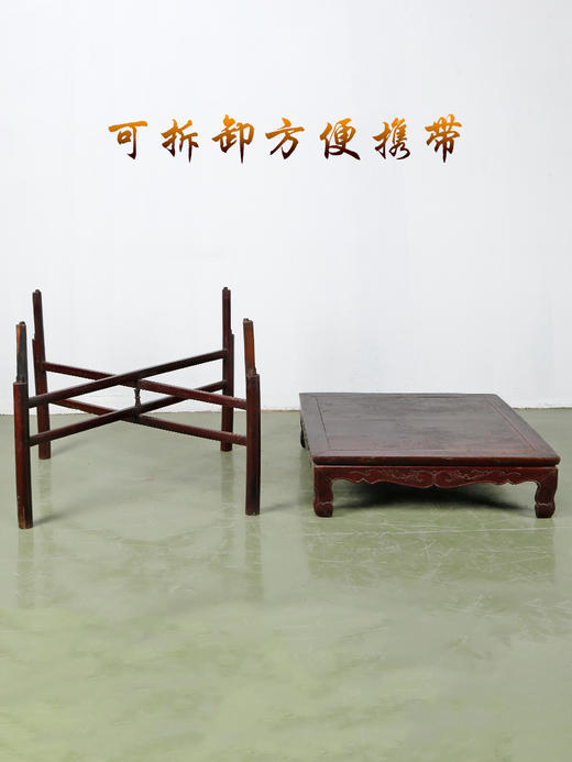 中式可拆卸老方桌复古桌家用贡桌实木供奉桌玄关明清家具 商品图3