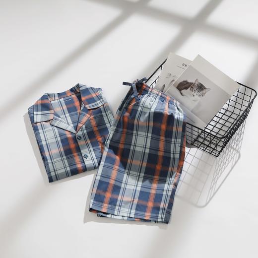 【全棉梭织】SCHIESSER德国舒雅家居服套装全棉梭织面料, 肌理细腻，柔软亲肤, 透气舒适，撞色格纹图案，经典时尚。39/22886H 商品图1