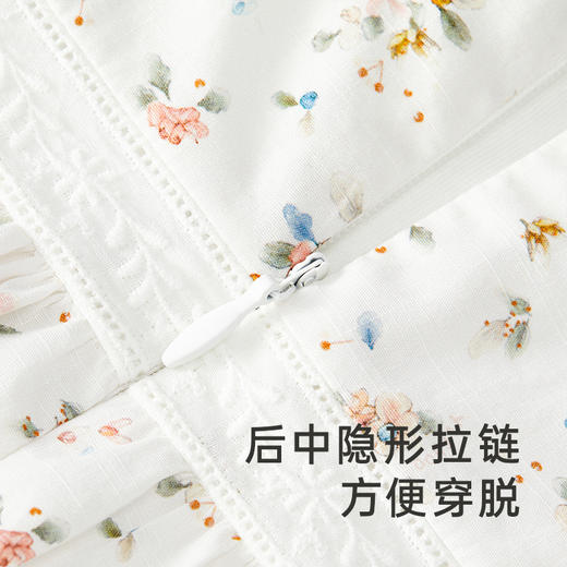 【商场同款】英氏女宝宝衣服春夏透气纯棉婴儿连体衣新款爬服 商品图3