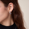ARSIS流光波光月影耳钉法式轻奢简约百搭精致复古耳饰女 商品缩略图2