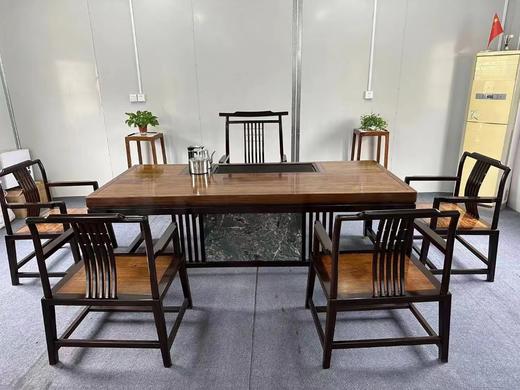 檀香实木系列茶桌六件套（一桌一椅四副椅） 商品图3