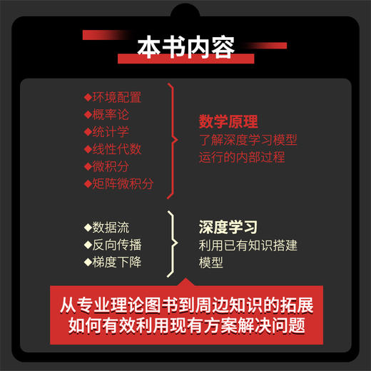 深度学习的数学——使用Python语言 神经网络西瓜书机器学习强化学习计算机编程语言程序设计书籍 商品图3