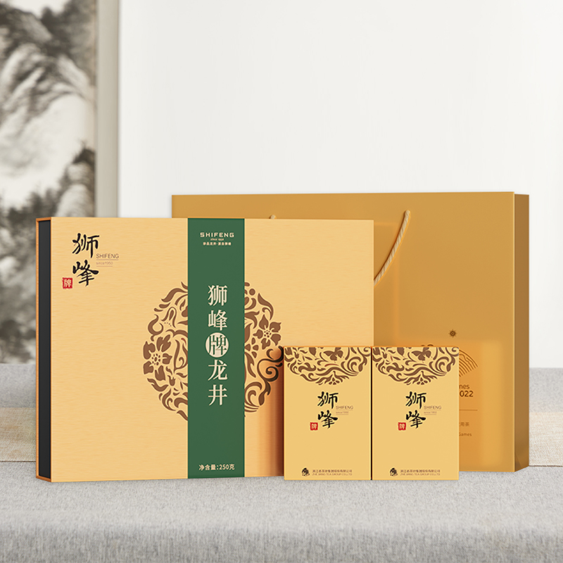 【新茶】狮峰丨龙井茶 经典礼盒 明前特级 绿茶 250g 礼盒装  2024年新茶