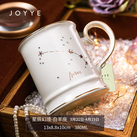 卓艺牌单品星辰幻境杯-白羊座(白色)