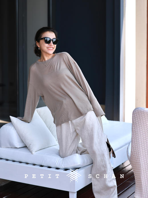 PETIT SCHAN小闪 CLO#340 10000 possibilities 一万种可能  必备单品100%美丽诺羊毛可水洗羊毛长袖T恤/打底衫 商品图3