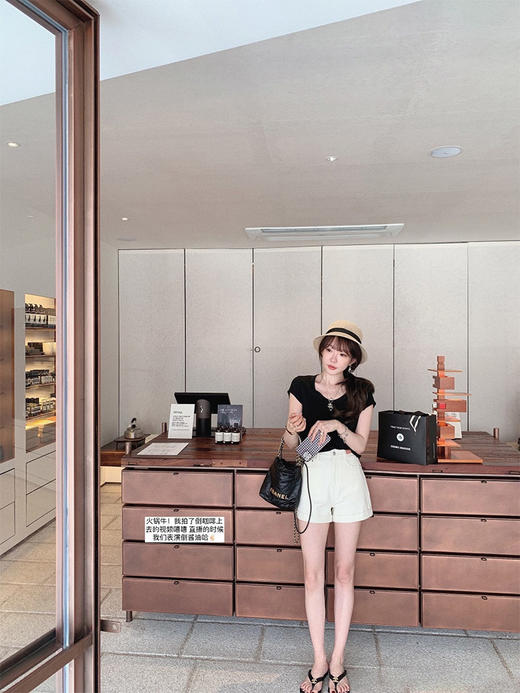 金蘑菇菇   火锅小白牛/ 夏季新款白色休闲裤女百搭 商品图3