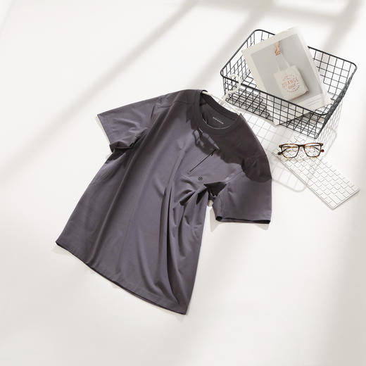 【80S棉蚕丝混纺】SCHIESSER铂雅男士时尚外传圆领短袖上衣99/22799U 商品图0