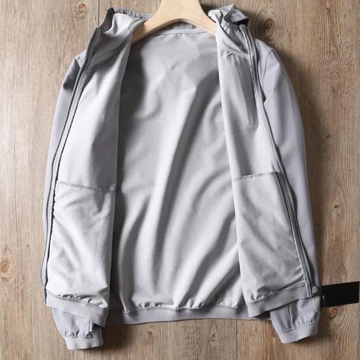 鸟同款男士运动防泼水透气连帽胸口压胶口袋弹力夹克 商品图2