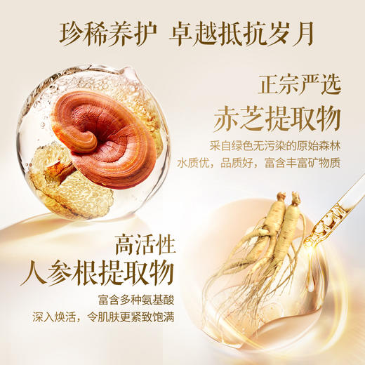 【片仔癀灵芝抗皱4件套装】 紧致淡纹保湿补水护肤品礼盒水乳眼霜面霜 商品图4