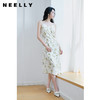 NEELLY纳俪商场同款高级感度假风开叉吊带连衣裙女法式优雅中长裙N23074Y03342 商品缩略图1