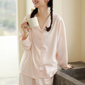 【四季可穿】春夏肌理感超柔家居服  休闲宽松翻领可外穿舒适睡衣