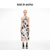 lost in echo2024春季新款设计师品牌纽结挂脖修身镂空连衣裙 商品缩略图2