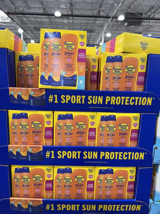 Banana Boat Sport SPF50+香蕉船运动型防晒喷雾227ml(两瓶)➕防晒乳液237ml(一瓶)！ 美国代购，无中文标签，介意慎拍 M 商品图1