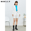 NEELLY纳俪商场同款夏新款两粒扣白色外套翻领小西装女潮N22074W04444 商品缩略图2