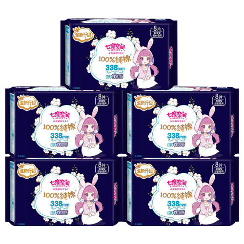 七度空间优雅抑味干爽透气卫生巾 商品图1