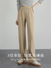 【专属特价】熙世界软绵糯米裤女高腰显瘦2025秋新款百搭休闲窄版直筒阔腿裤 商品缩略图1