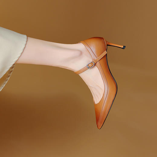 【预售5天】优雅百搭，新风格细高跟里外全皮高跟鞋HY&M868-1 商品图10