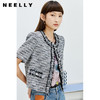 NEELLY纳俪商场同款高级短款小香风外套女毛边钉珠设计感短袖外套N22074C04438 商品缩略图0