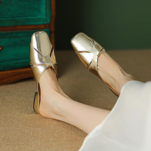 【预售5天】夏季新款，里外真皮亮面牛皮平头半拖SY&G-1220-1 商品图6