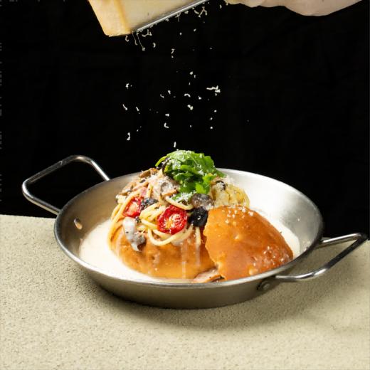 培根奶油蘑菇意面 商品图0