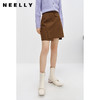 NEELLY纳俪商场同款不规则半身裙女冬高腰显瘦百搭时尚遮胯A字裙N22111E01115 商品缩略图2