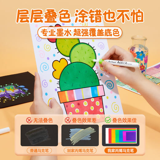 Touchmark泰驰马克-波球涂鸦-丙烯马克笔 可补单只 商品图3